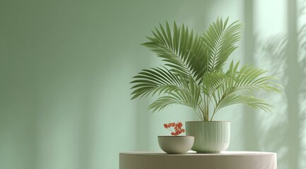 Minimalist Modern Plant Display Interior Design