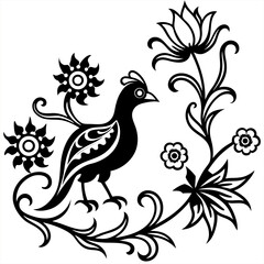 pattern flower paki vector wallpaper design