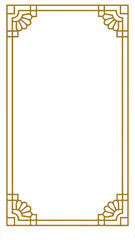 Elegance in Symmetry: A refined decorative border, adorned with intricate patterns and a touch of minimalist charm, offers a sense of refined elegance and structured composition.