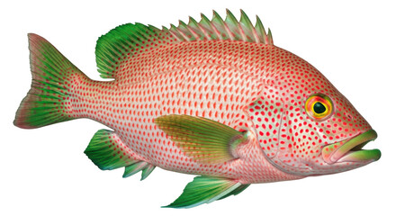 Isolated Red Snapper Fish