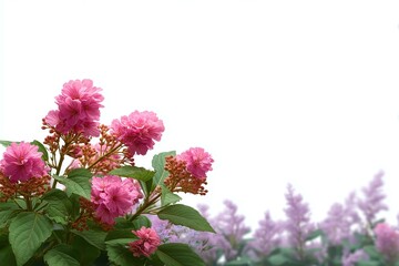 Beautiful Pink Flowers in Springtime