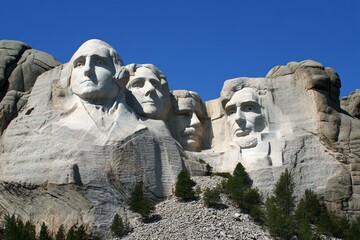 Monumental Presidents Carved into Mountain