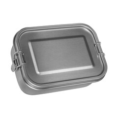 Sleek stainless steel lunchbox with secure locking clips, designed for everyday use. Ideal for...
