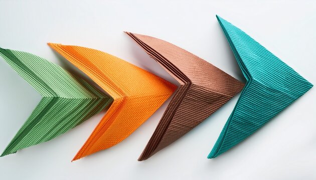 abstract with zig zag shapes isolated on white