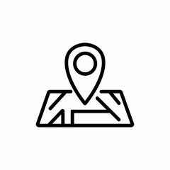 location pin on map icon vector sign