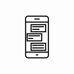 mobile document list menu icon vector sign