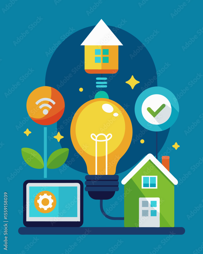 Poster a campaign to promote energysaving practices in homes and businesses such as using led light bulbs a