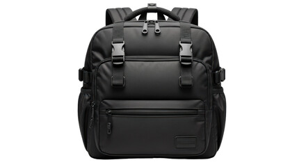 Isolated Black Backpack