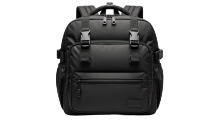 Isolated Black Backpack