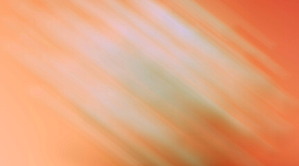 Abstract diagonal light streaks and washes in gradient peach orange create a dynamic background...