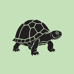 Sea turtle or tortoise silhouette