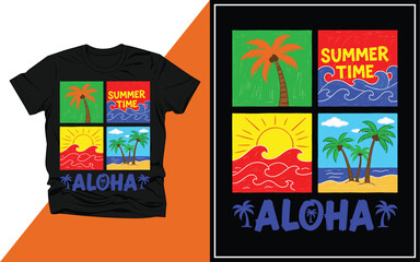 Retro summer vibes t shirt design vector illustration