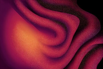 Abstract grainy gradient background: elegant crimson and gold wave design