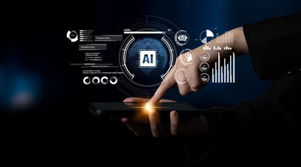 AI assistant with LLM, big data, machine learning, and generative AI powers prompt engineering and...