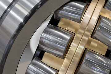 Disassembled roller bearing