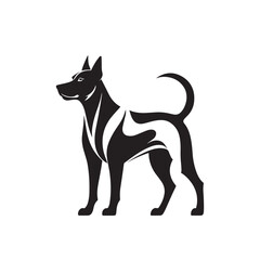 Minimalist Dog Logotype Icon