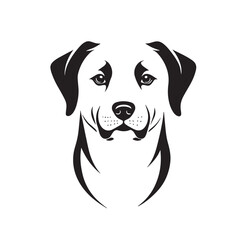 Minimalist Dog Logotype Icon