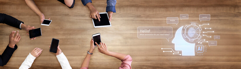Conversational AI assistant enhances chatbot interaction. AI assistant supports queries, answers...