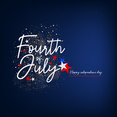 Celebrating 4th of July Vector illustration,
Independence Day, commonly known as the Fourth of July, is a federal holiday in the United States.