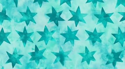 a single large rectangle, teal star pattern fill lines spaced evenly, outline only pattern, no fill, ink, watercolour 