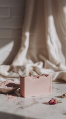 pink clay soap