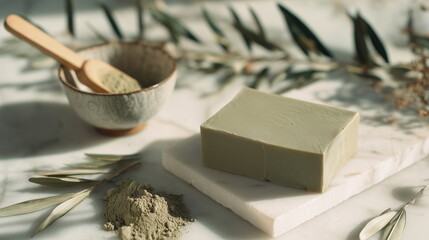 green clay soap
