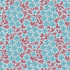 Ditsy floral seamless vector pattern