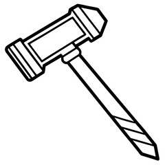 Hammerhead Tool Outline Vector