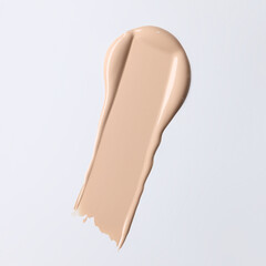 Fototapeta premium foundation smear, makeup cosmetics textures, foundation\concealer\primer swatch 