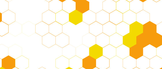 Yellow Hexagon Background — Abstract Honeycomb Pattern Design