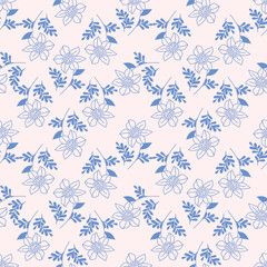 cute flower pattern image for fabric textile or wall decoration