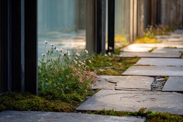 A conceptual landscape integrating urban and rural elements.
