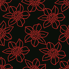 cute flower pattern image for fabric textile or wall decoration
