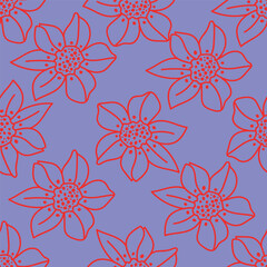 cute flower pattern image for fabric textile or wall decoration