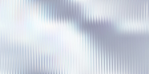 Soft glass ripple gradient in icy pale blue and lavender hues. Delicate reeded texture with frosted distortion effect and minimal vertical blur. Glass texture, vector illustration