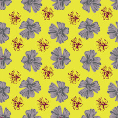 cute flower pattern image for fabric textile or wall decoration