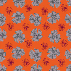 cute flower pattern image for fabric textile or wall decoration
