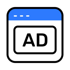 Digital Marketing Colored Outline icon