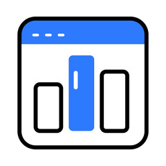 Digital Marketing Colored Outline icon