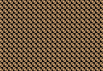 checkerboard seamless pattern geometric plaid cut off rectangle two color brown and black, paper pattern, Retro background fabric. Vintage checkered color geometric texture,