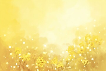 Golden Floral Background Illustration