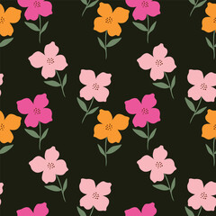 cute flower pattern image for fabric textile or wall decoration