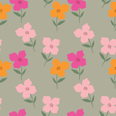Ditsy Flowers Seamless Pattern. Fashionable print for textiles, wallpaper and packaging.
