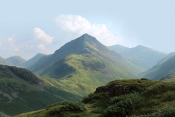 Majestic Mountain Range Landscape