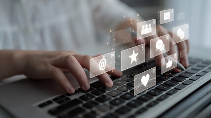 Social media engagement with interaction metrics showing comments, social media reactions, social...