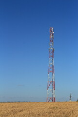 A tall metal tower