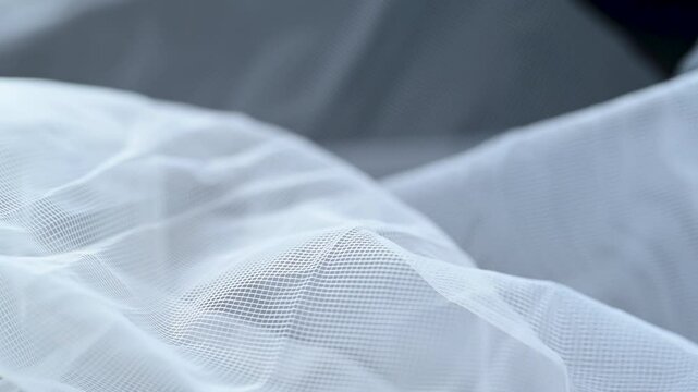 video of white tulle