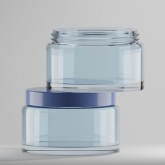 Clear Glass Jar Mockup