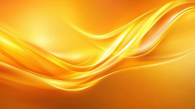 Flowing golden wave energy in motion with glowing abstract light patterns