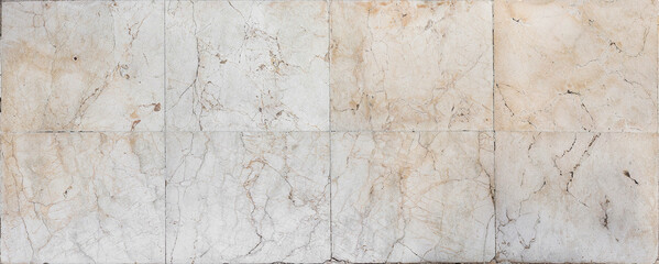 Panoramic marble texture with varied tones and polished finish